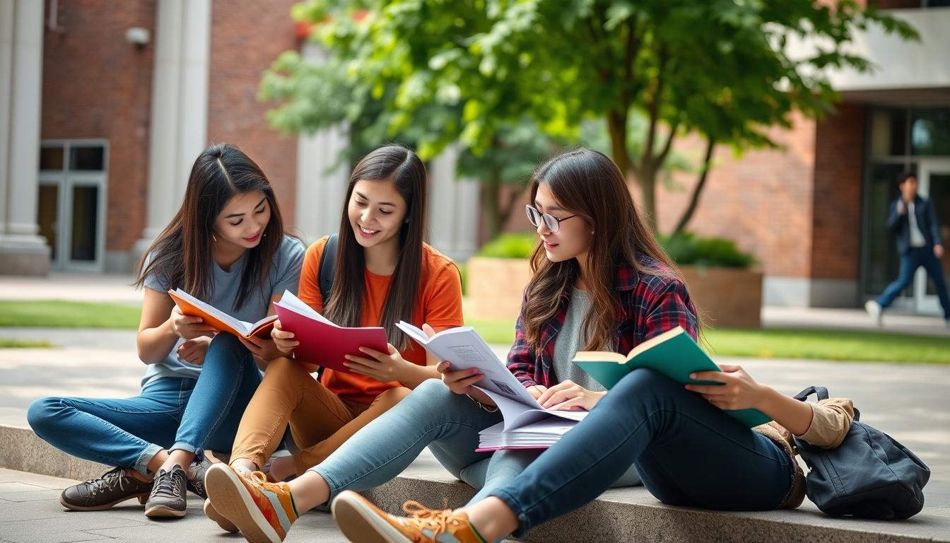 Student using online courses for flexible education
