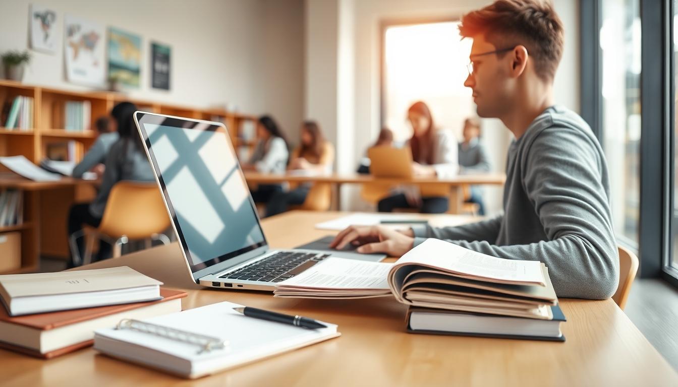 Organized study environment supporting productive learning